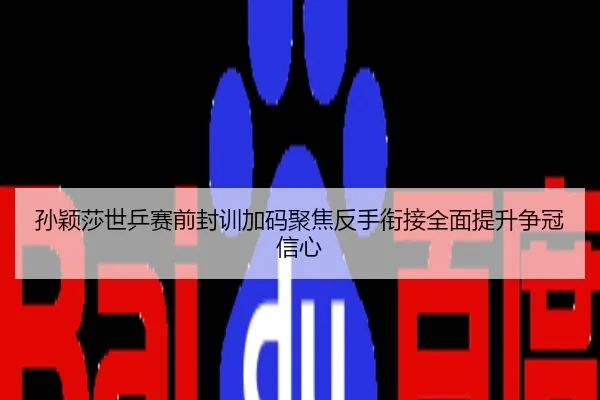孙颖莎世乒赛前封训加码聚焦反手衔接全面提升争冠信心